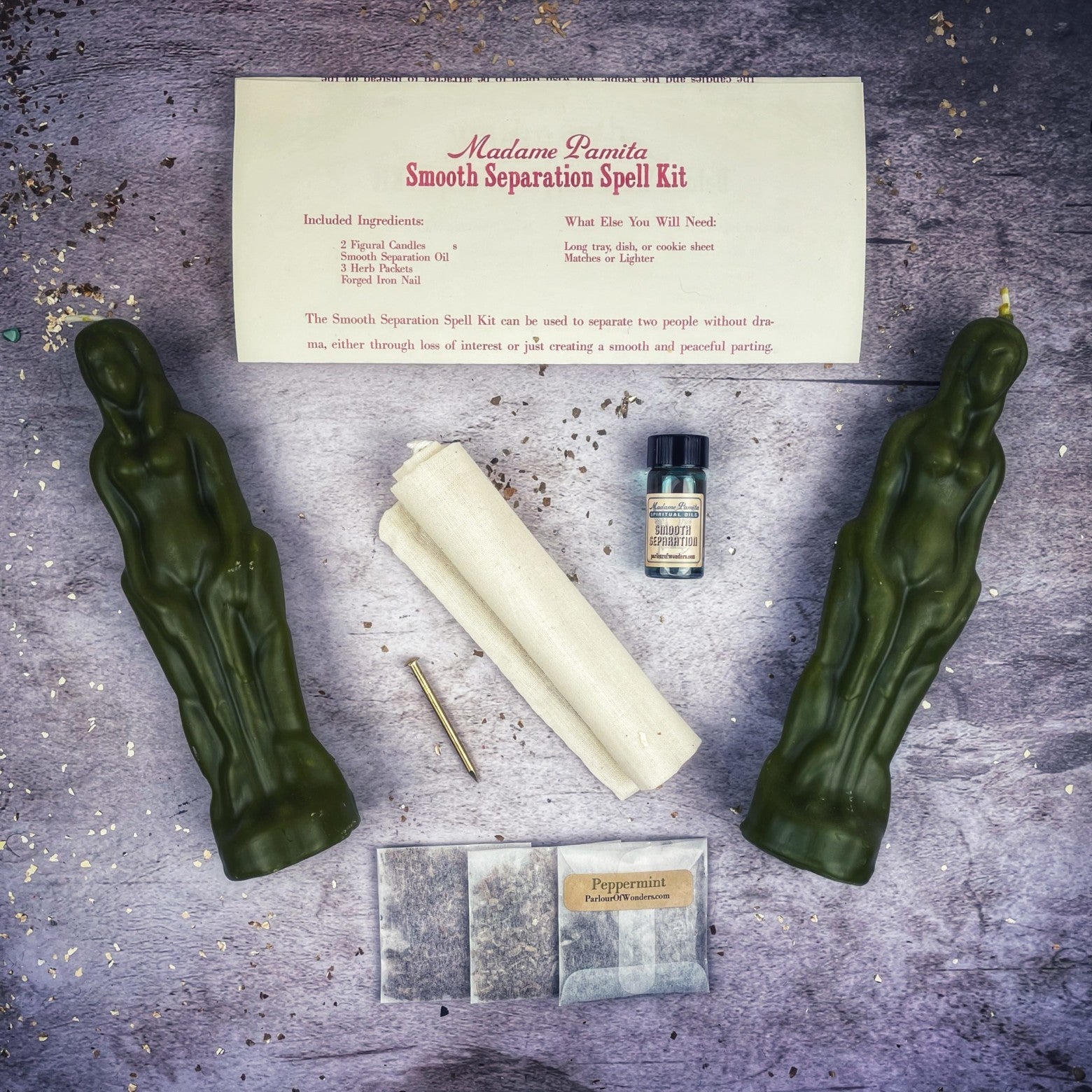 Smooth Separation Candle Spell Kit - Female/Female
