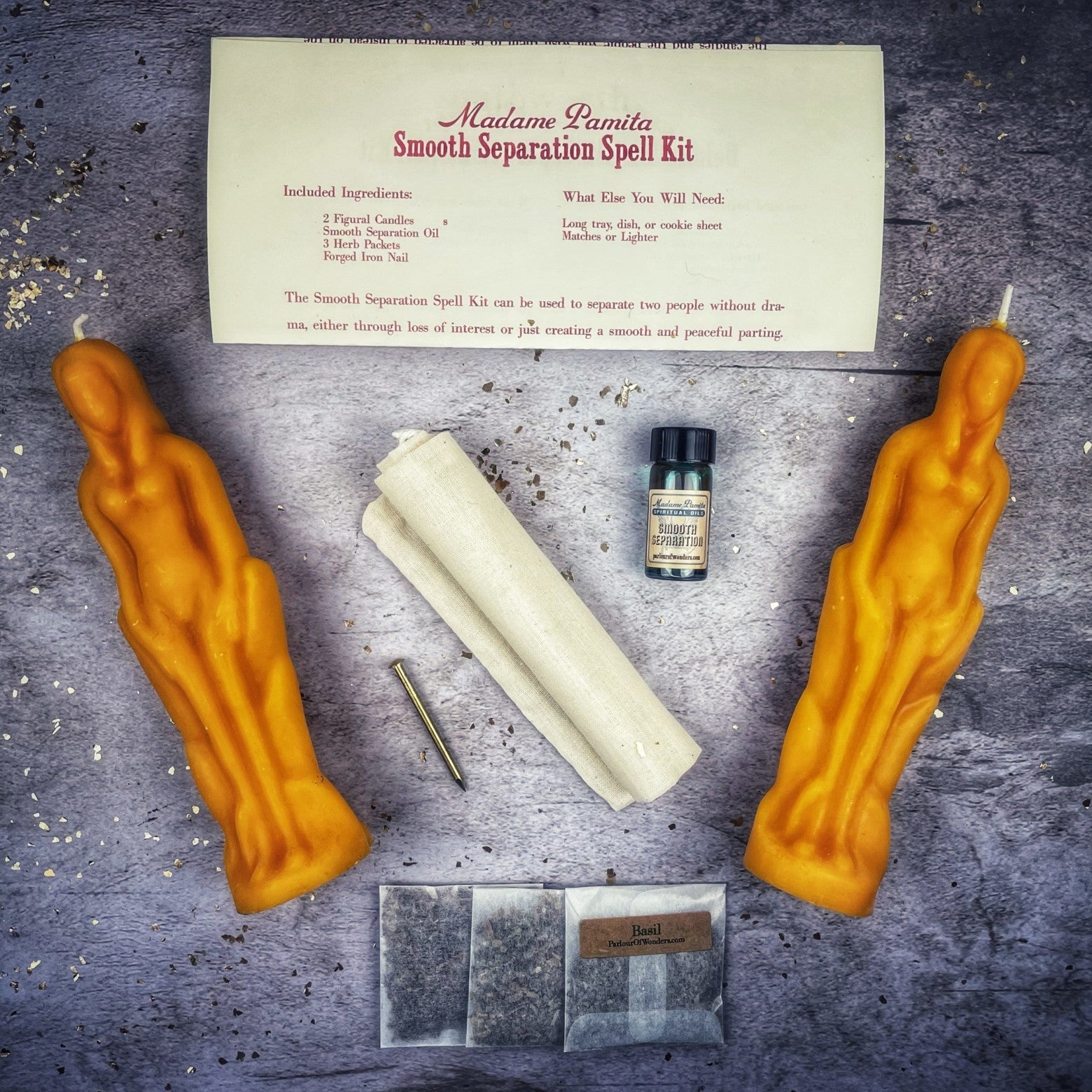 Smooth Separation Candle Spell Kit - Female/Female