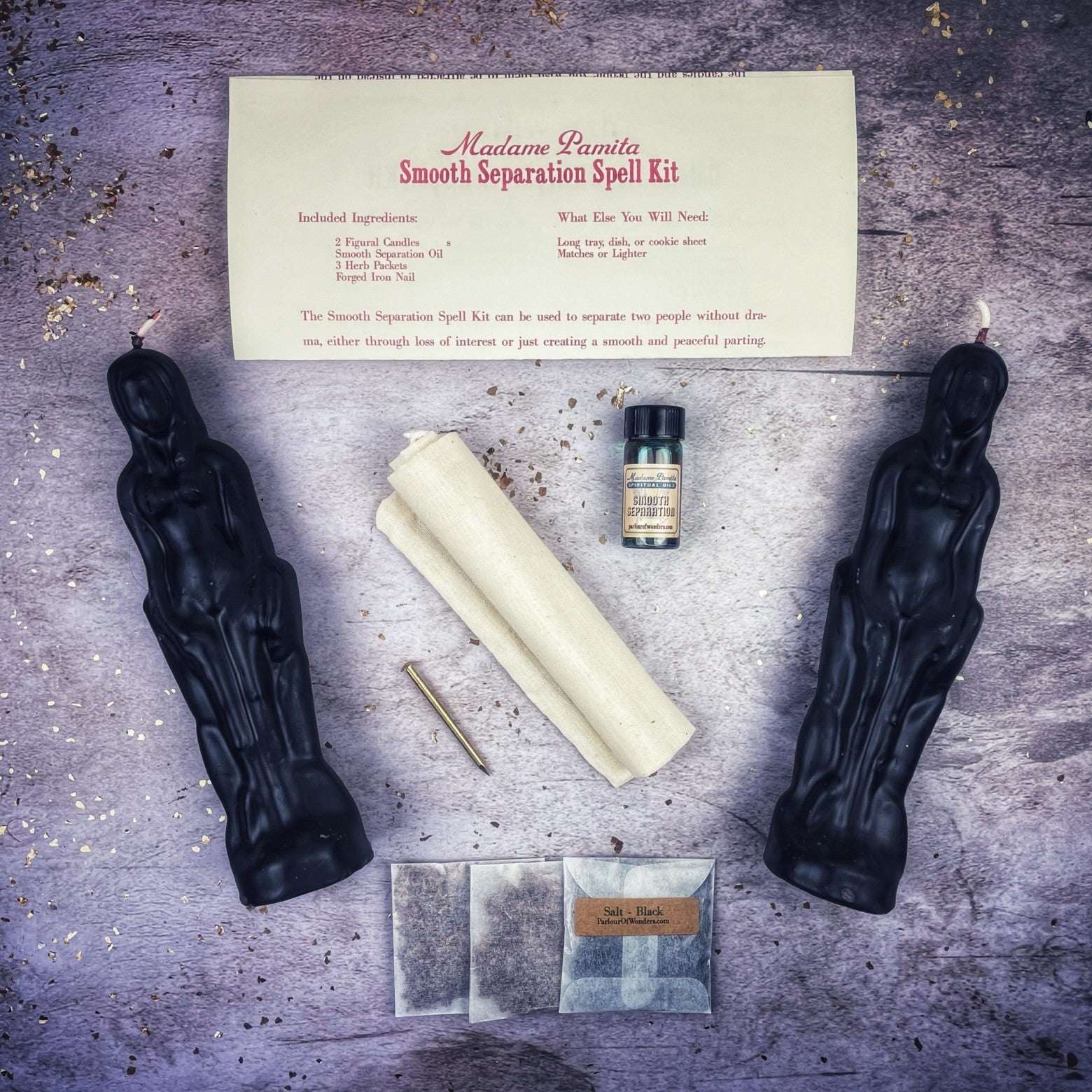 Smooth Separation Candle Spell Kit - Female/Female