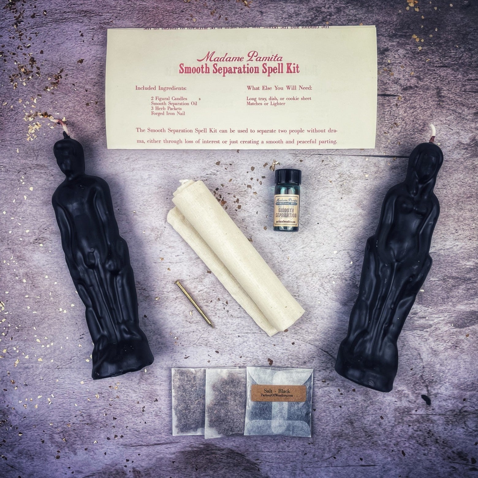 Smooth Separation Candle Spell Kit - Female/Male