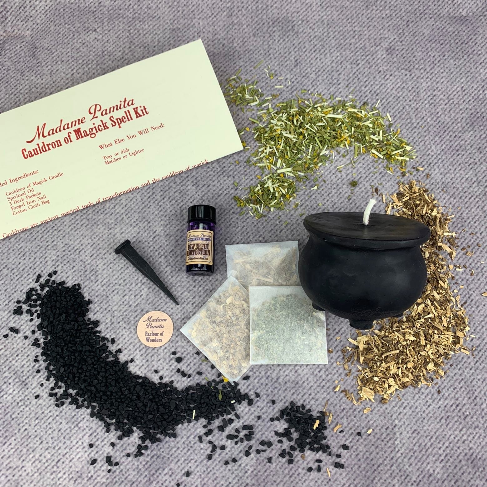Cauldron of Magick Candle Spell Kit