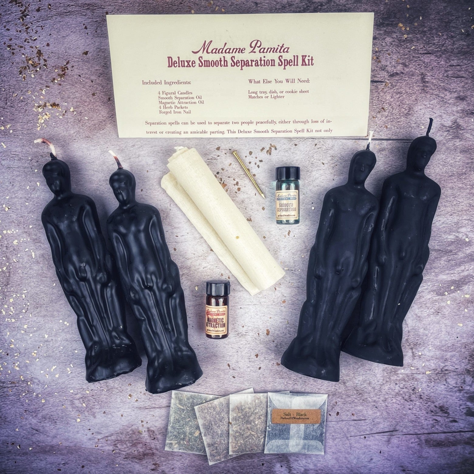 Deluxe Smooth Separation Candle Spell Kit - Male/Male