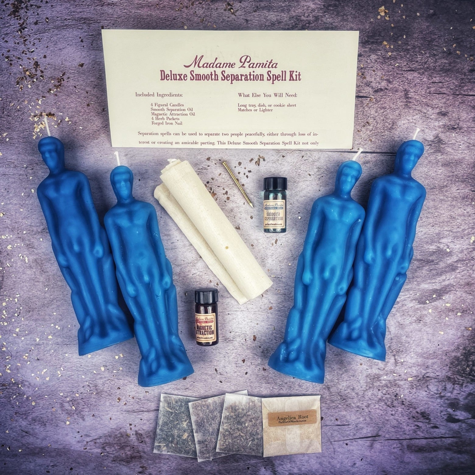 Deluxe Smooth Separation Candle Spell Kit - Male/Male
