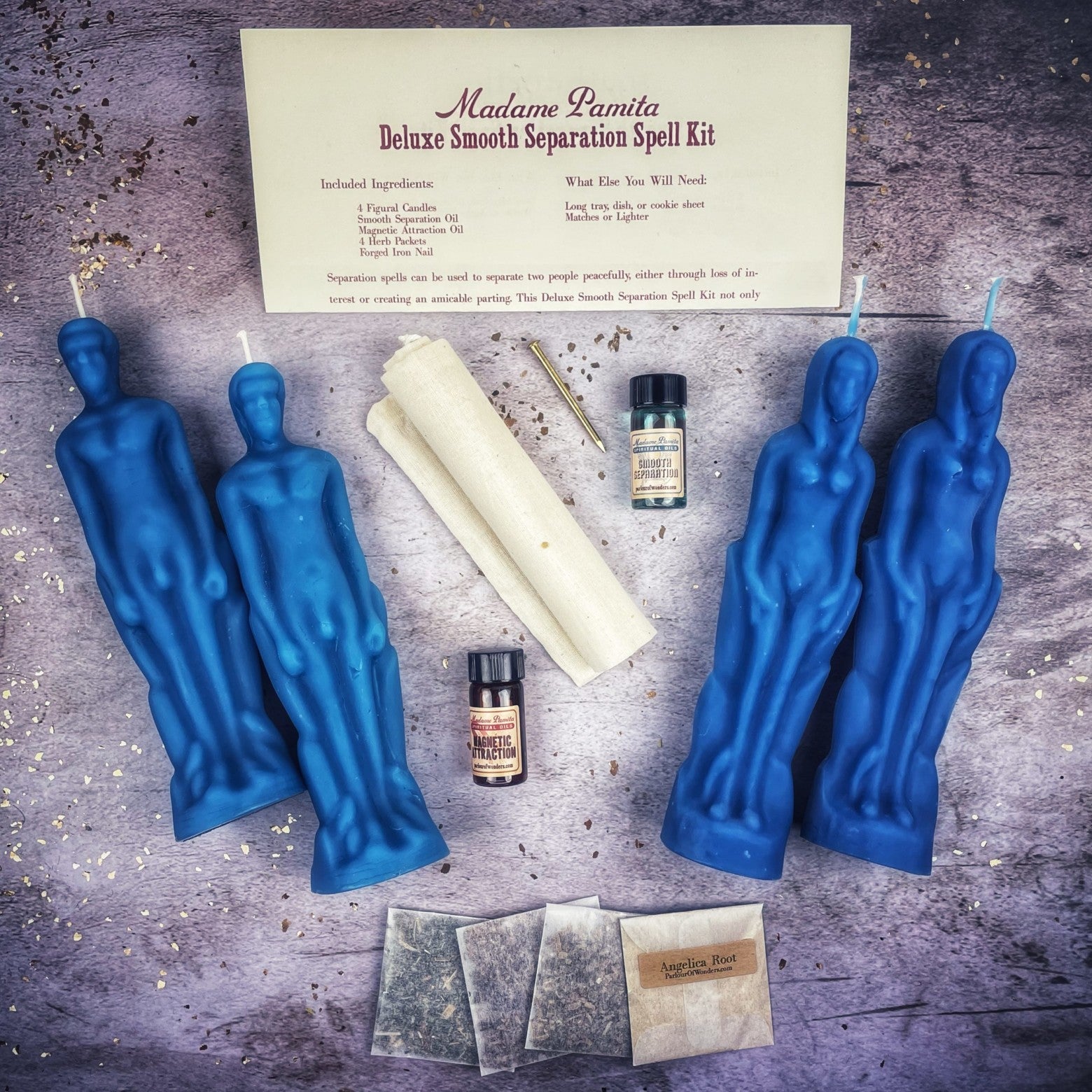 Deluxe Smooth Separation Candle Spell Kit - Female/Male