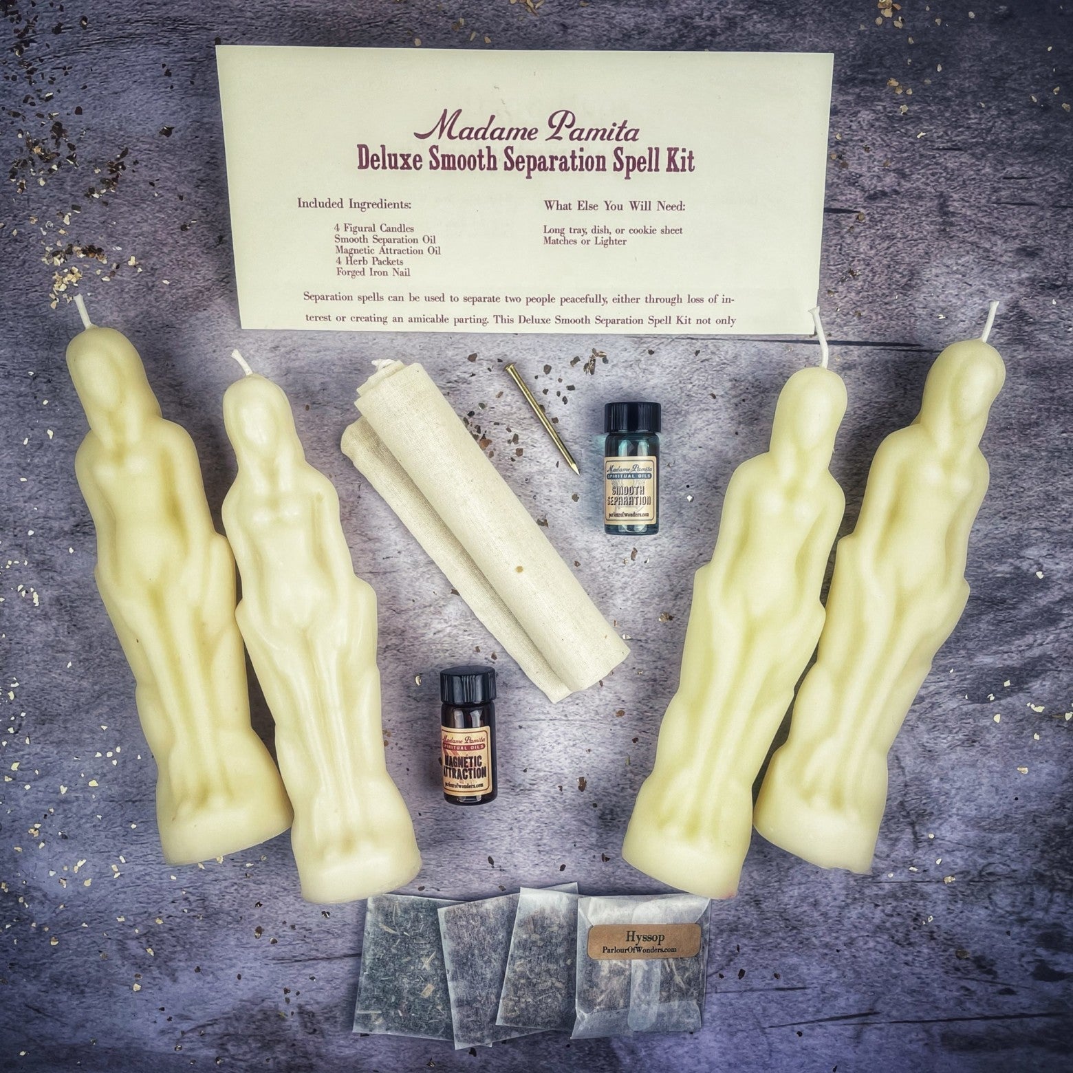 Deluxe Smooth Separation Candle Spell Kit - Female/Female
