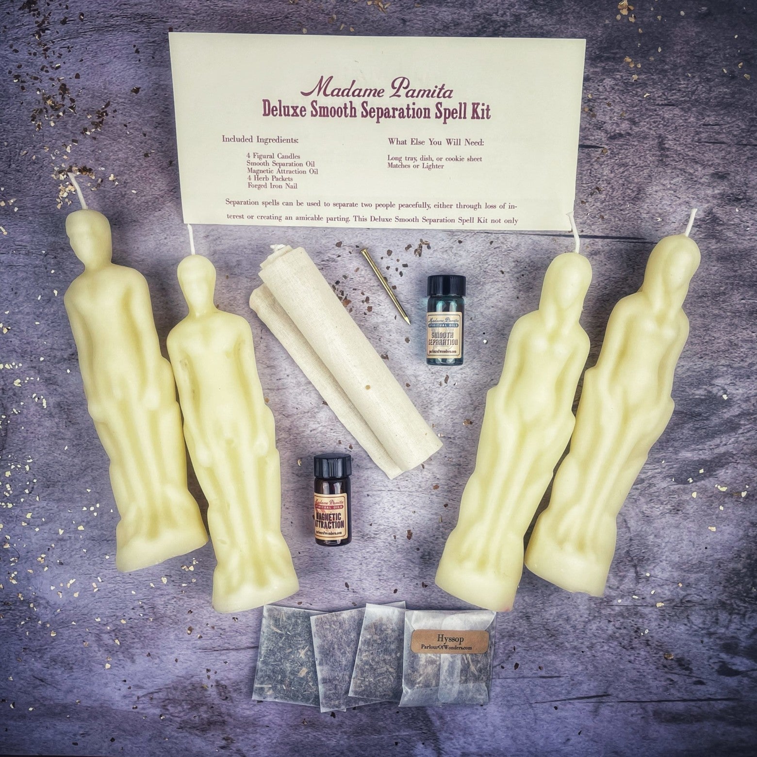Deluxe Smooth Separation Candle Spell Kit - Female/Male