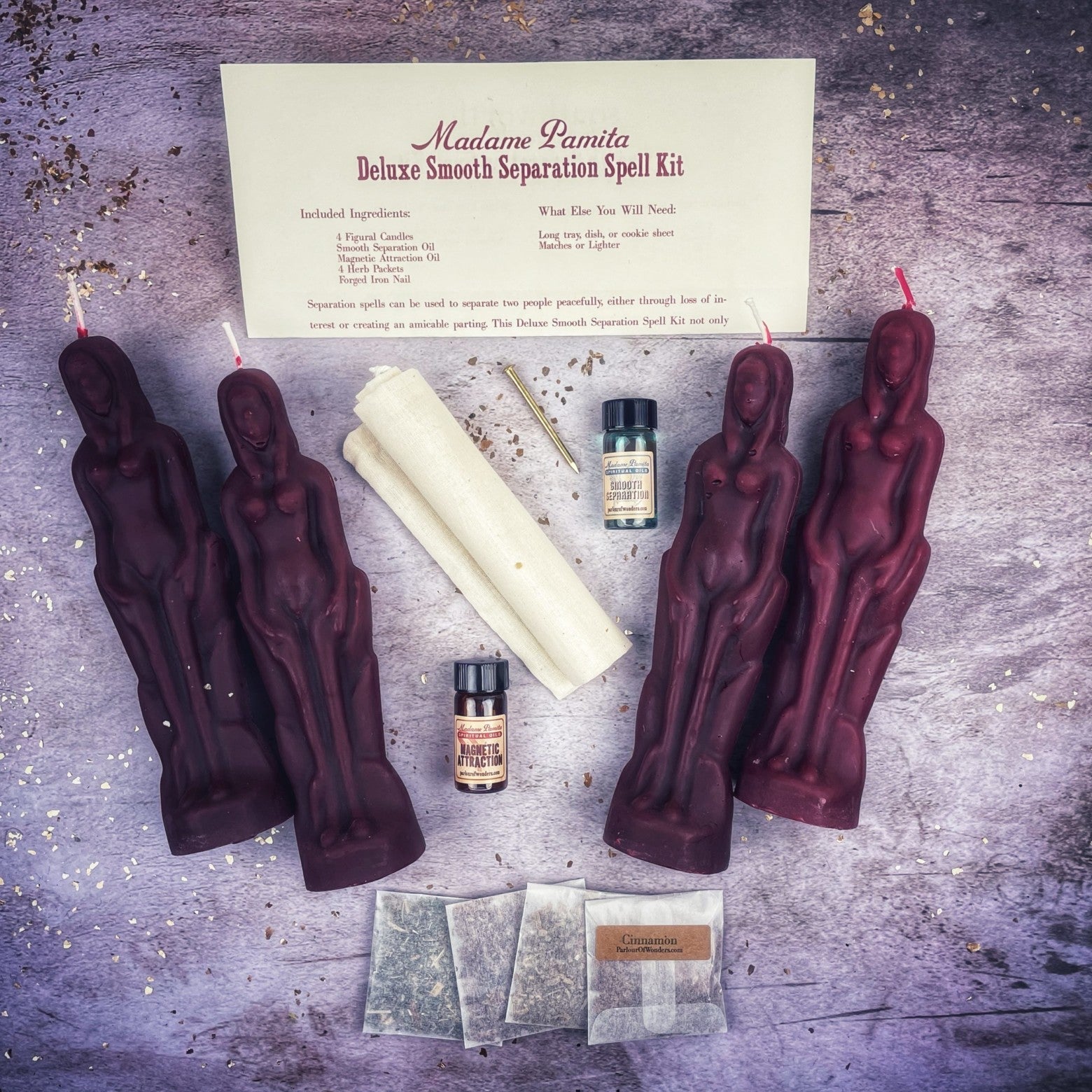 Deluxe Smooth Separation Candle Spell Kit - Female/Female
