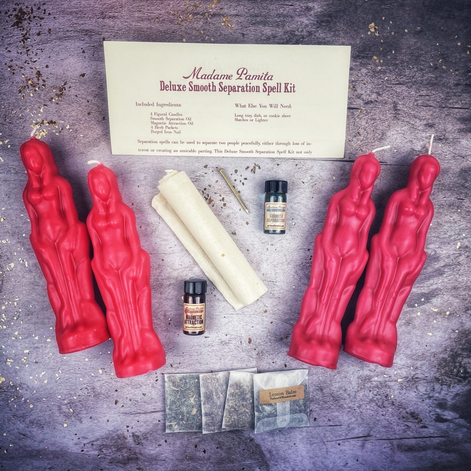 Deluxe Smooth Separation Candle Spell Kit - Female/Female