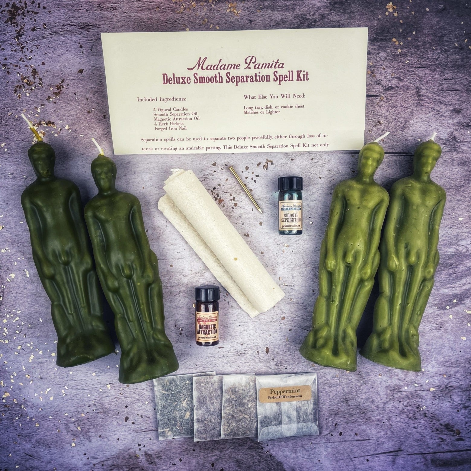 Deluxe Smooth Separation Candle Spell Kit - Male/Male