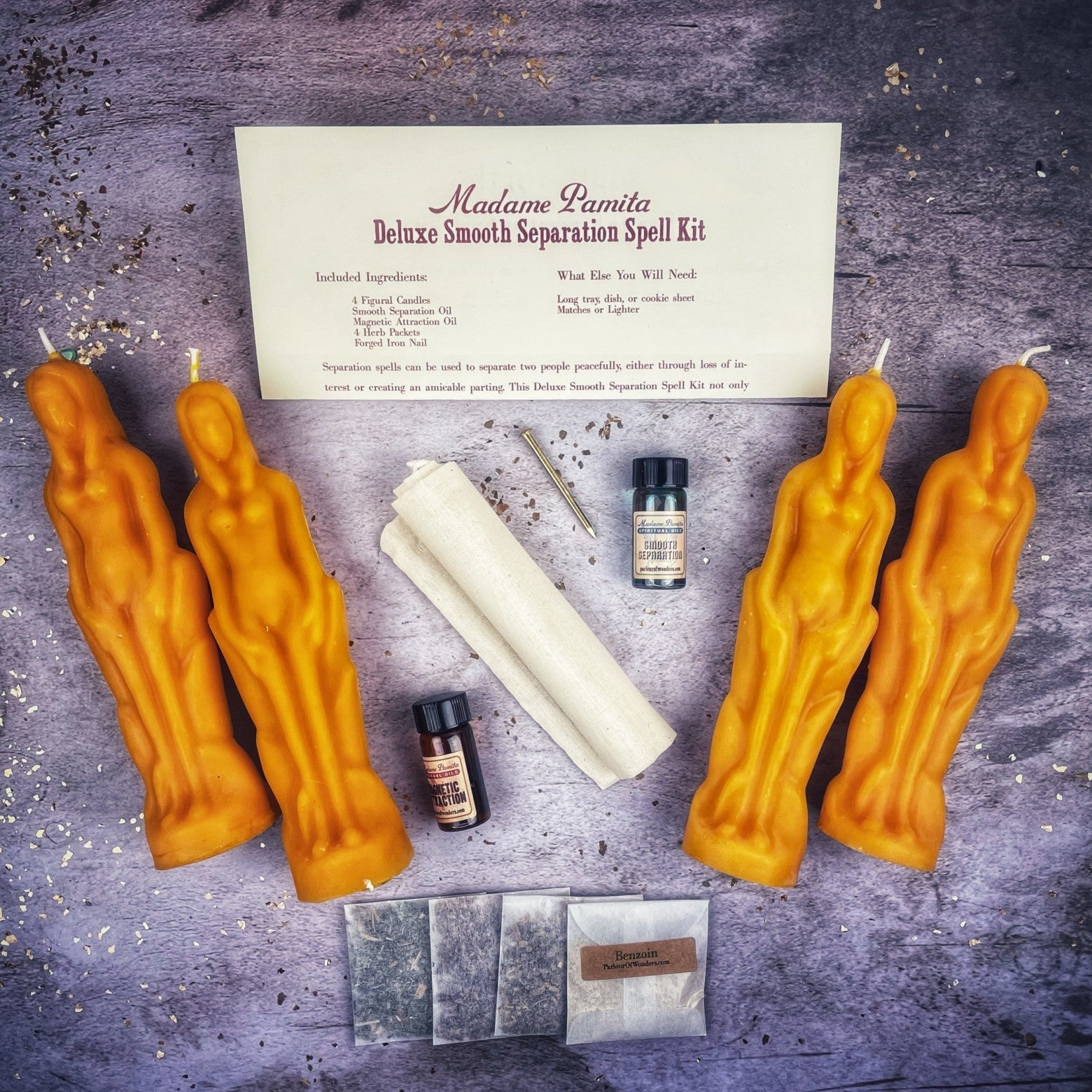 Deluxe Smooth Separation Candle Spell Kit - Female/Female