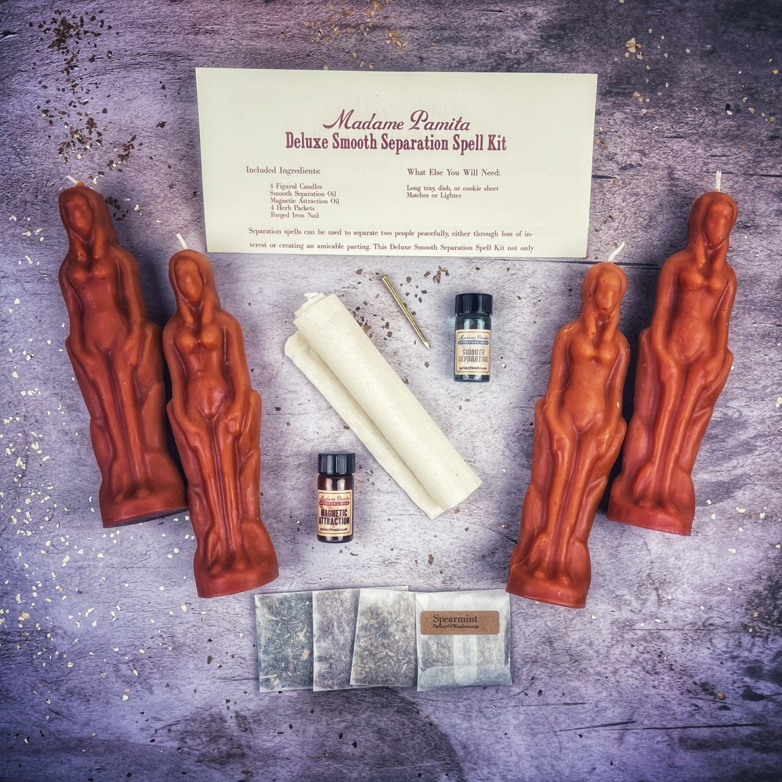 Deluxe Smooth Separation Candle Spell Kit - Female/Female