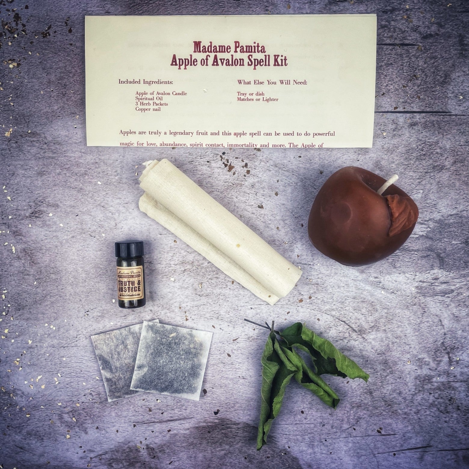 Apple of Avalon Candle Spell Kit