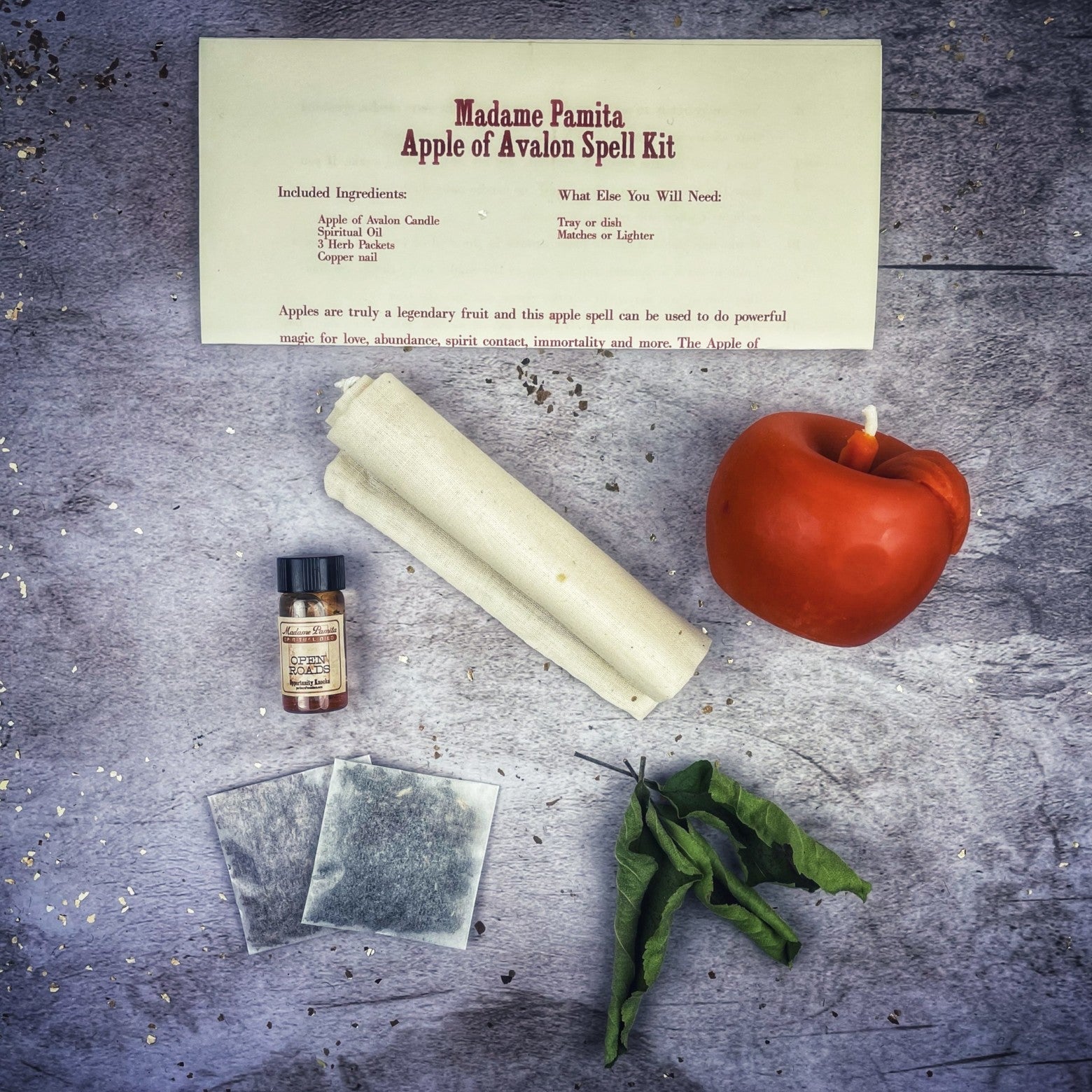 Apple of Avalon Candle Spell Kit