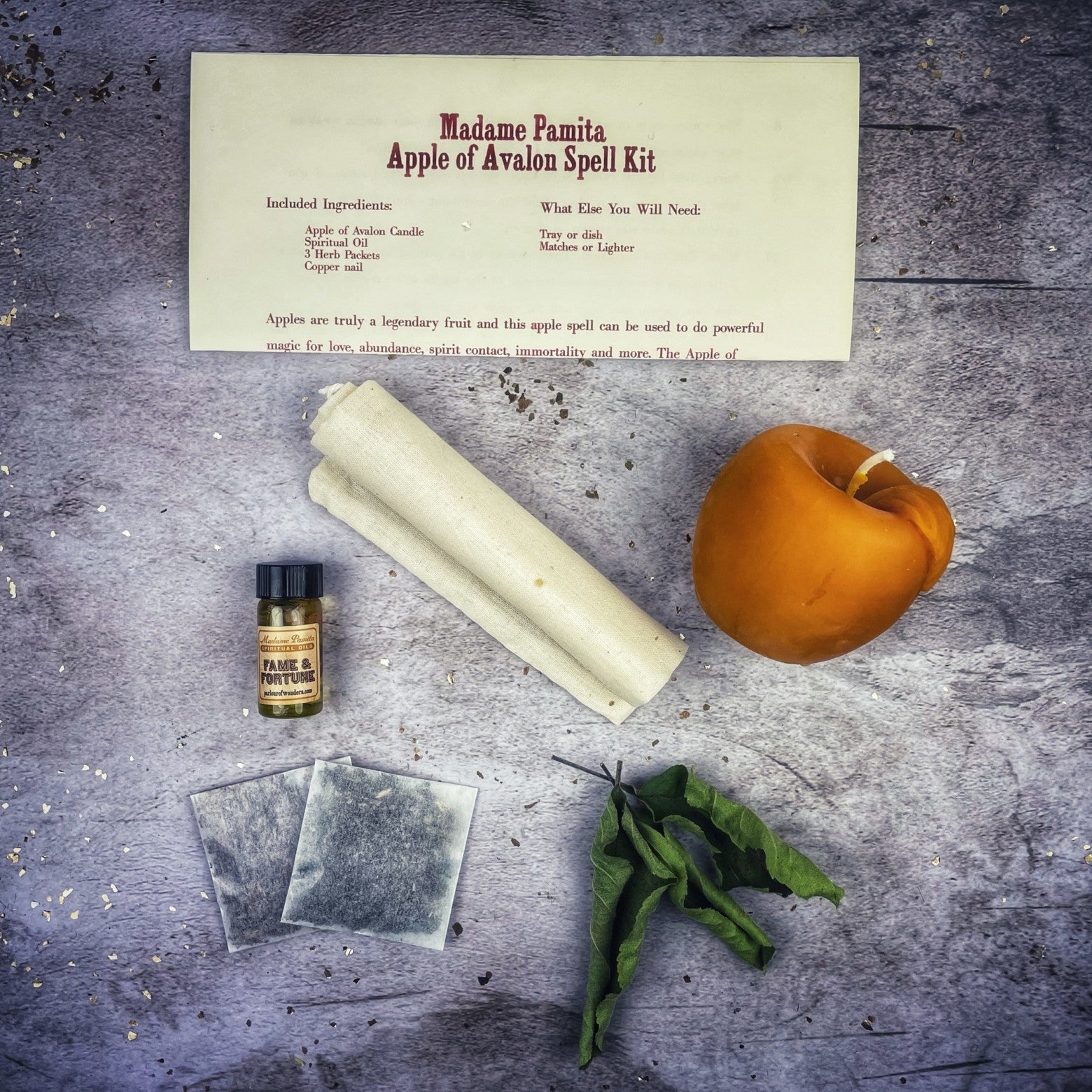 Apple of Avalon Candle Spell Kit