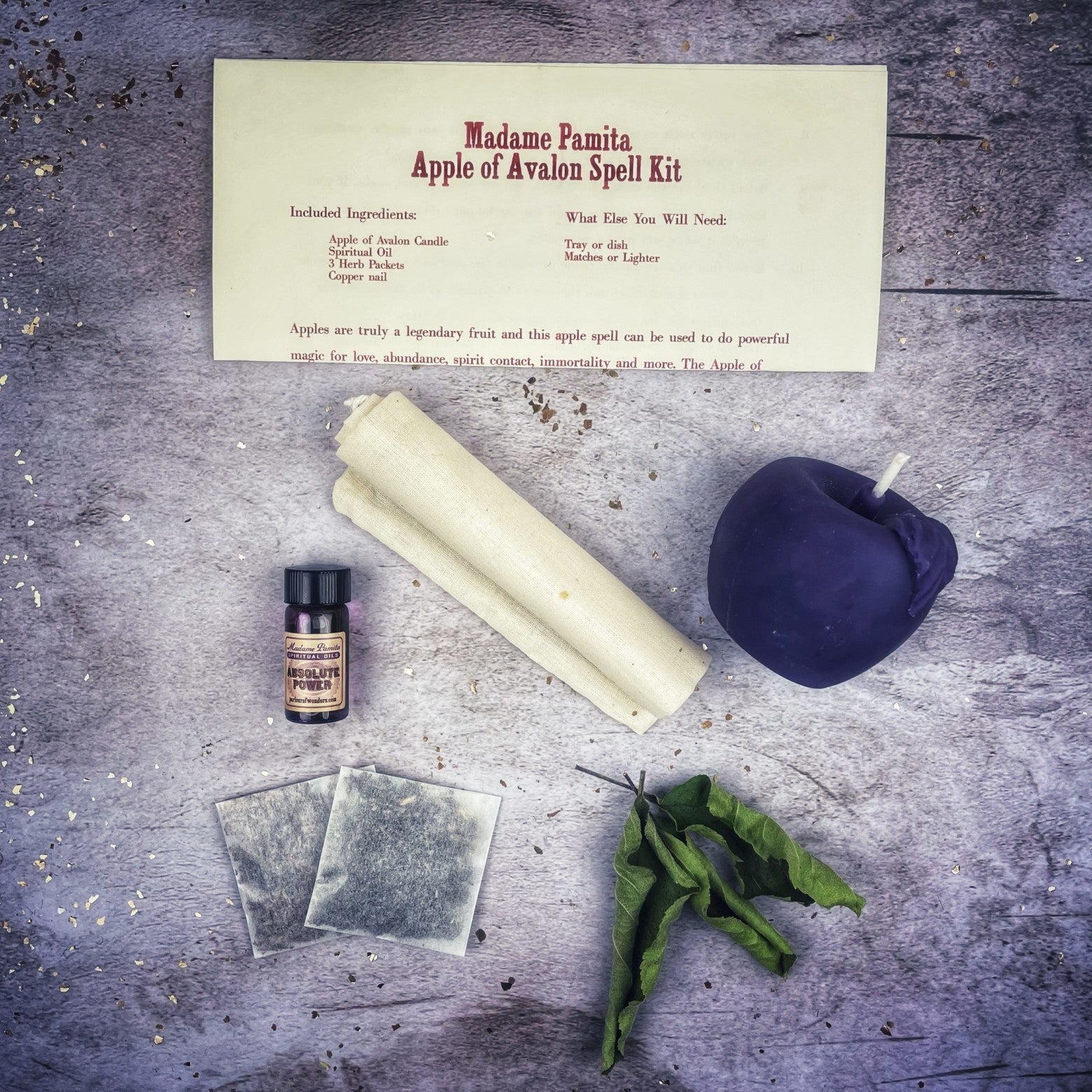 Apple of Avalon Candle Spell Kit