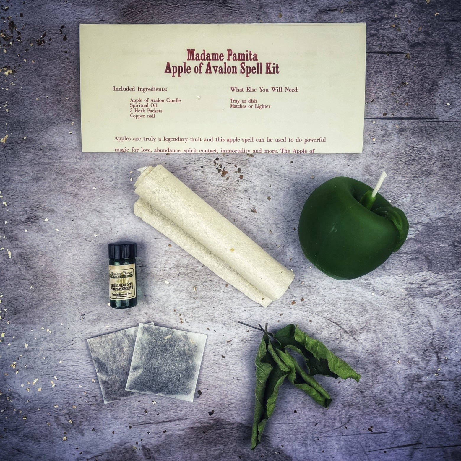 Apple of Avalon Candle Spell Kit