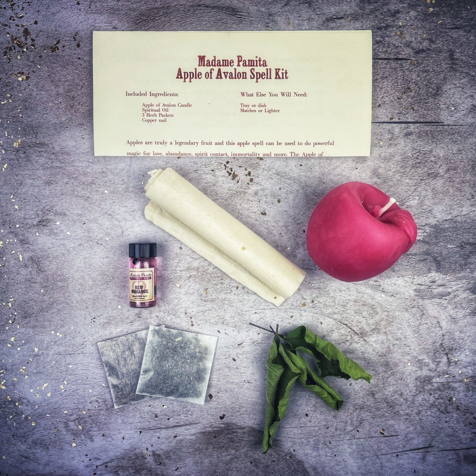 Apple of Avalon Candle Spell Kit