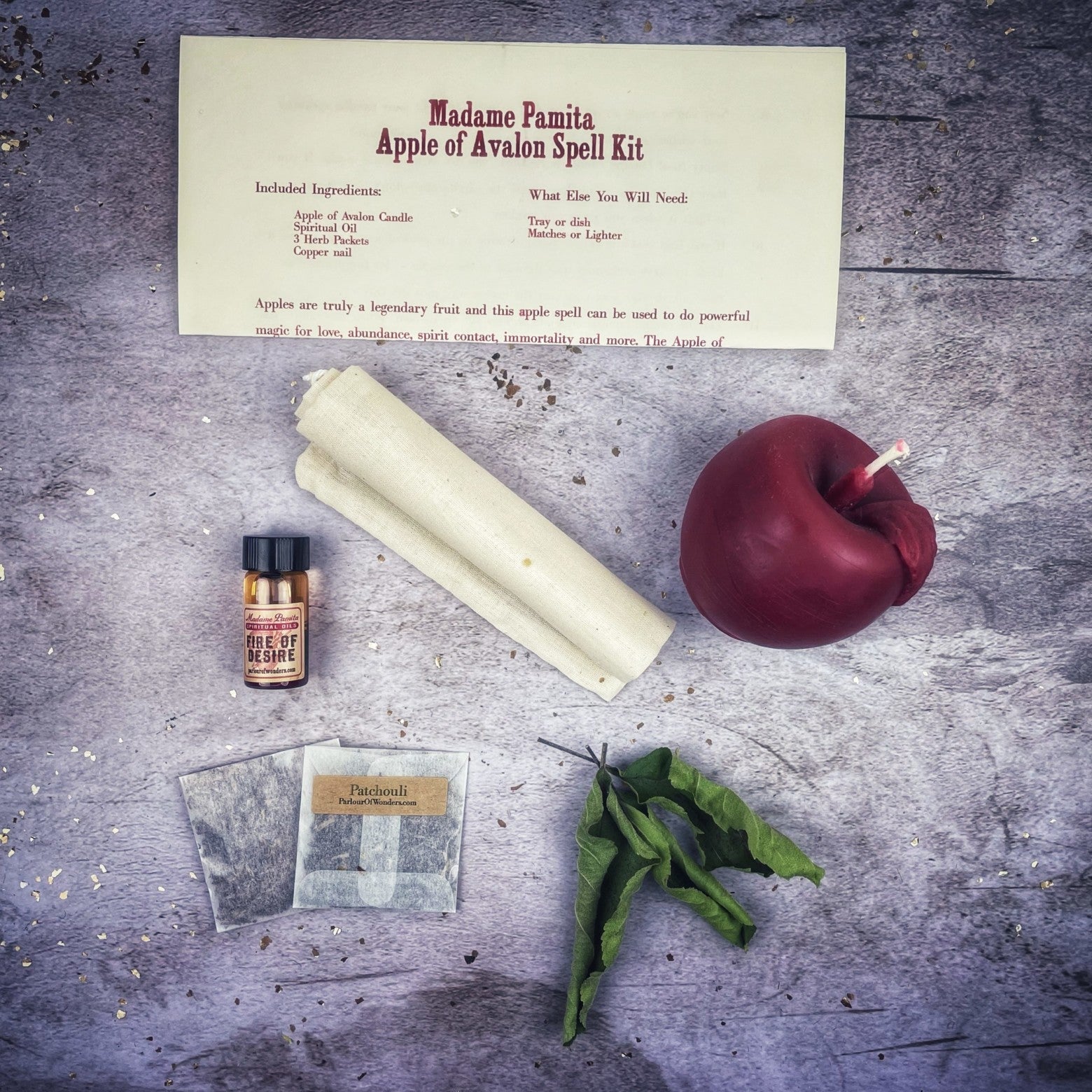 Apple of Avalon Candle Spell Kit
