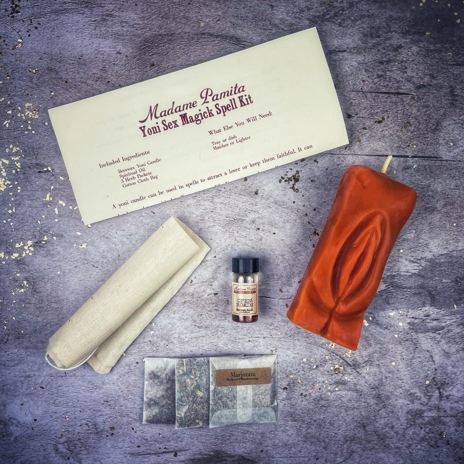 Yoni Sex Magick Candle Spell Kit