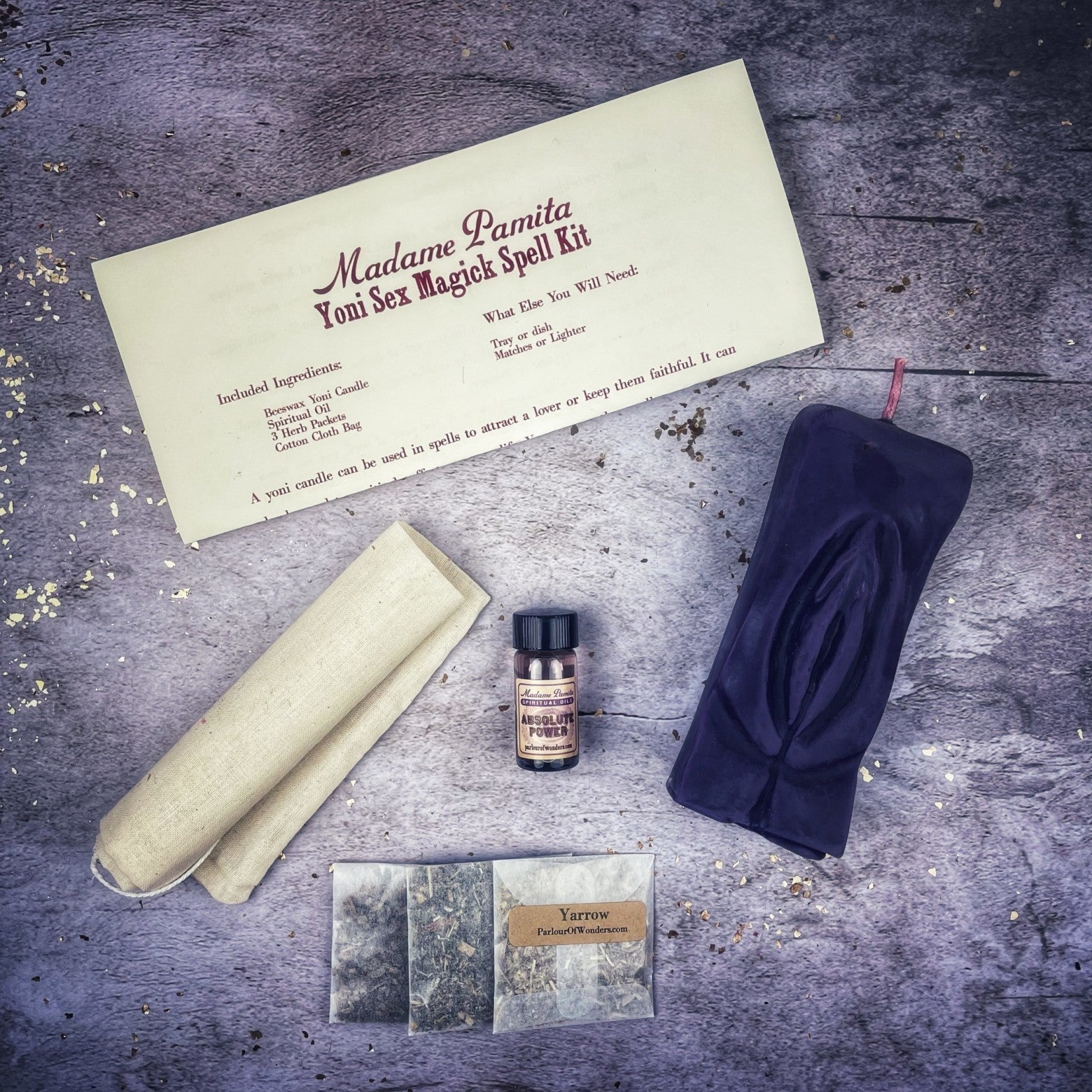 Yoni Sex Magick Candle Spell Kit