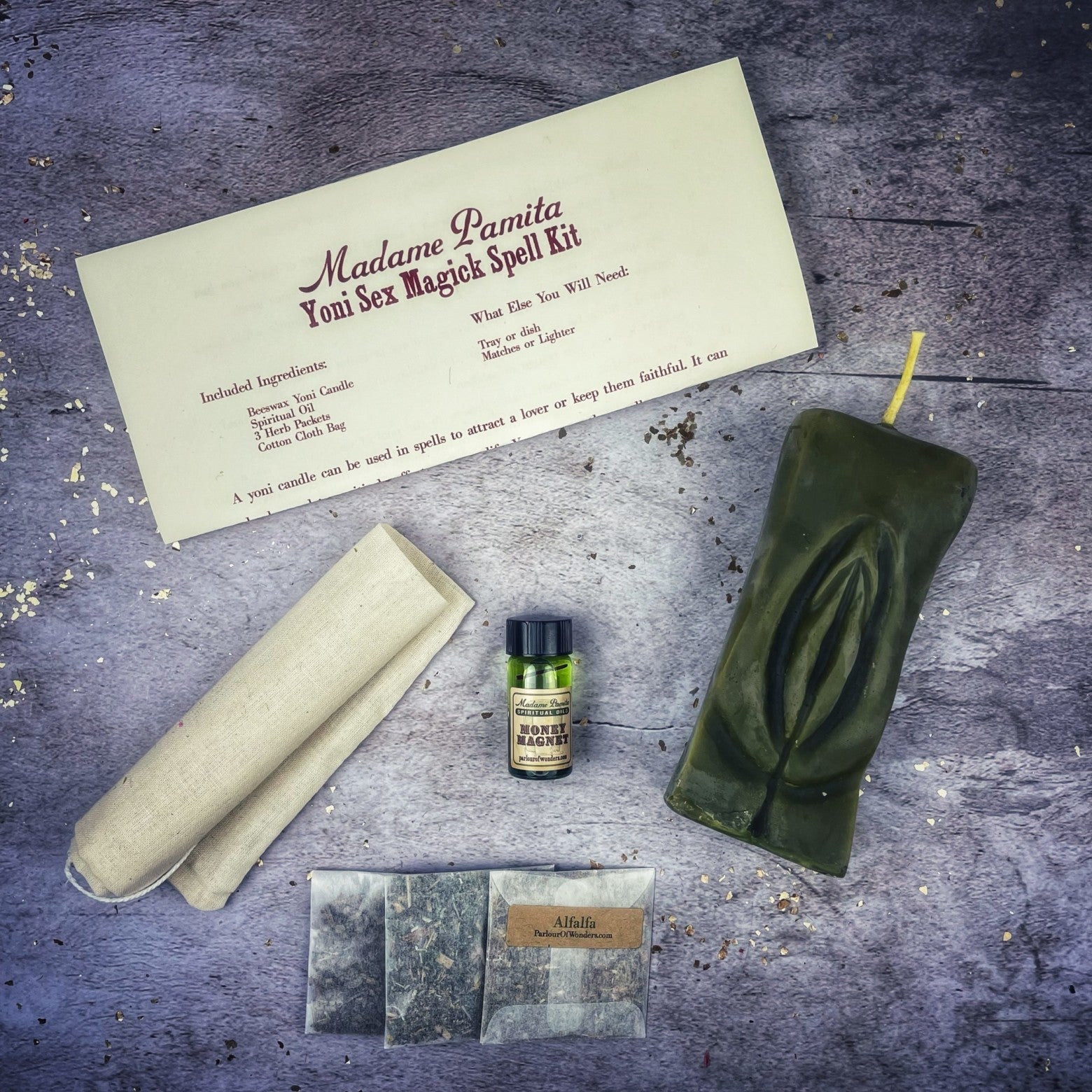 Yoni Sex Magick Candle Spell Kit