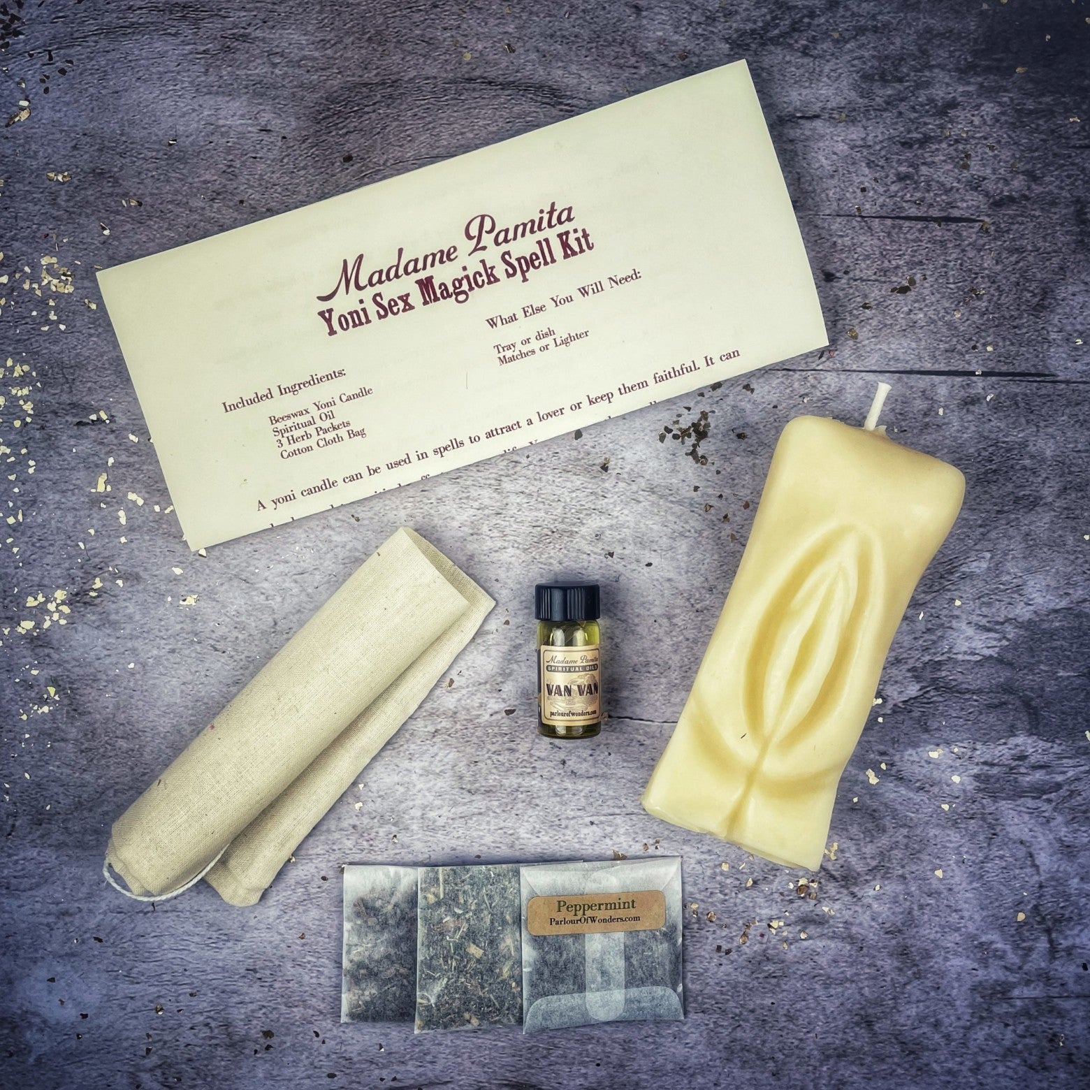 Yoni Sex Magick Candle Spell Kit
