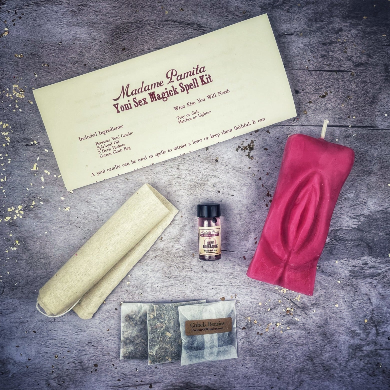 Yoni Sex Magick Candle Spell Kit