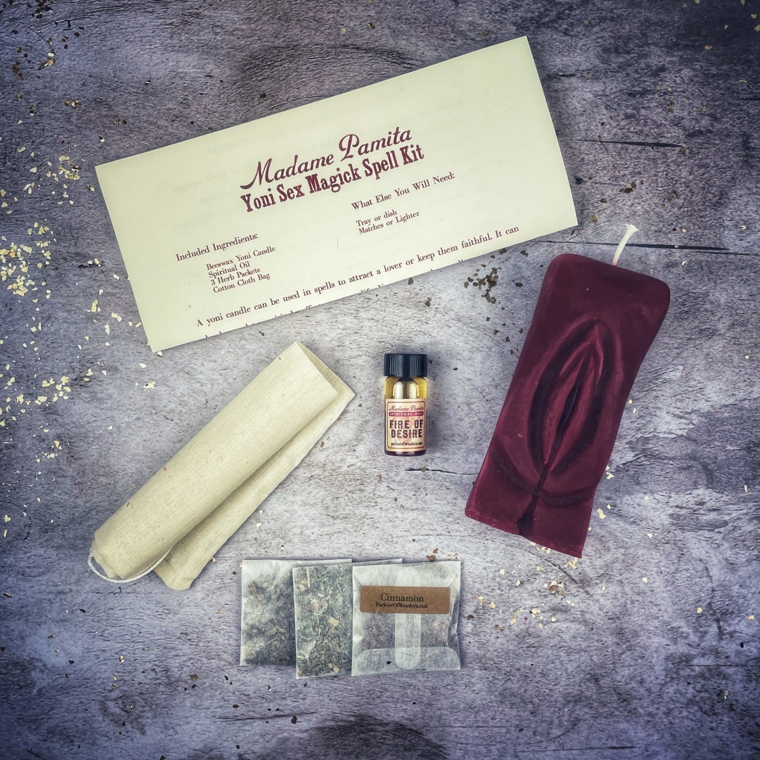 Yoni Sex Magick Candle Spell Kit