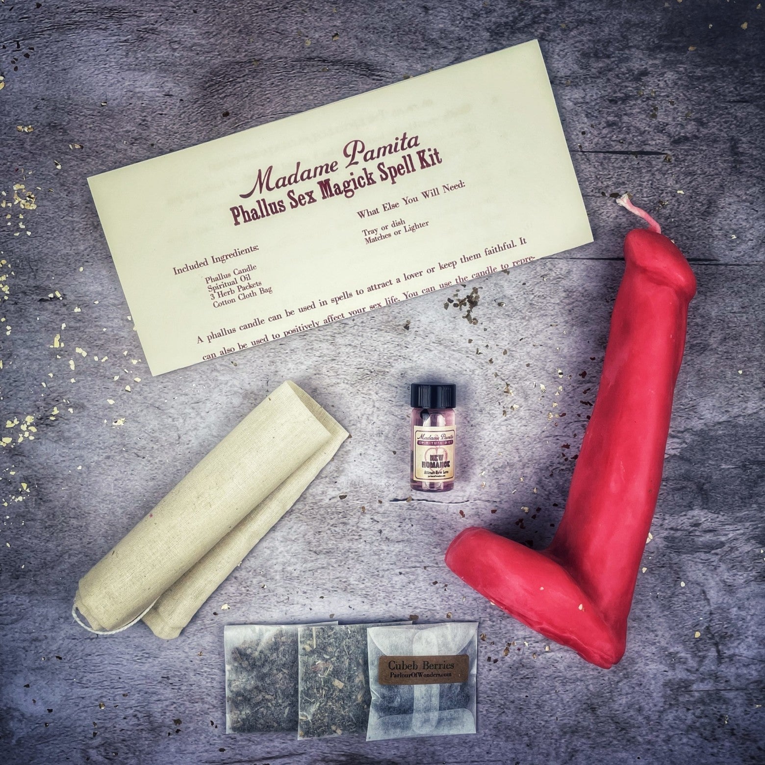 Phallus Sex Magick Candle Spell Kit
