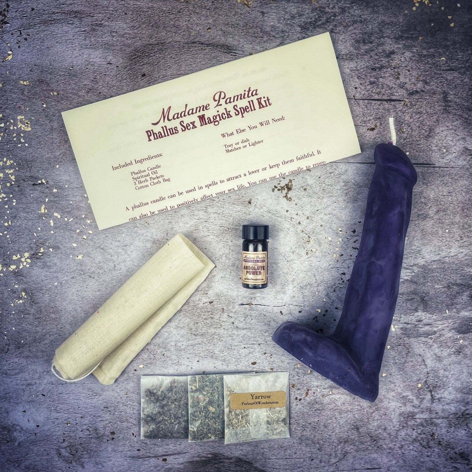 Phallus Sex Magick Candle Spell Kit