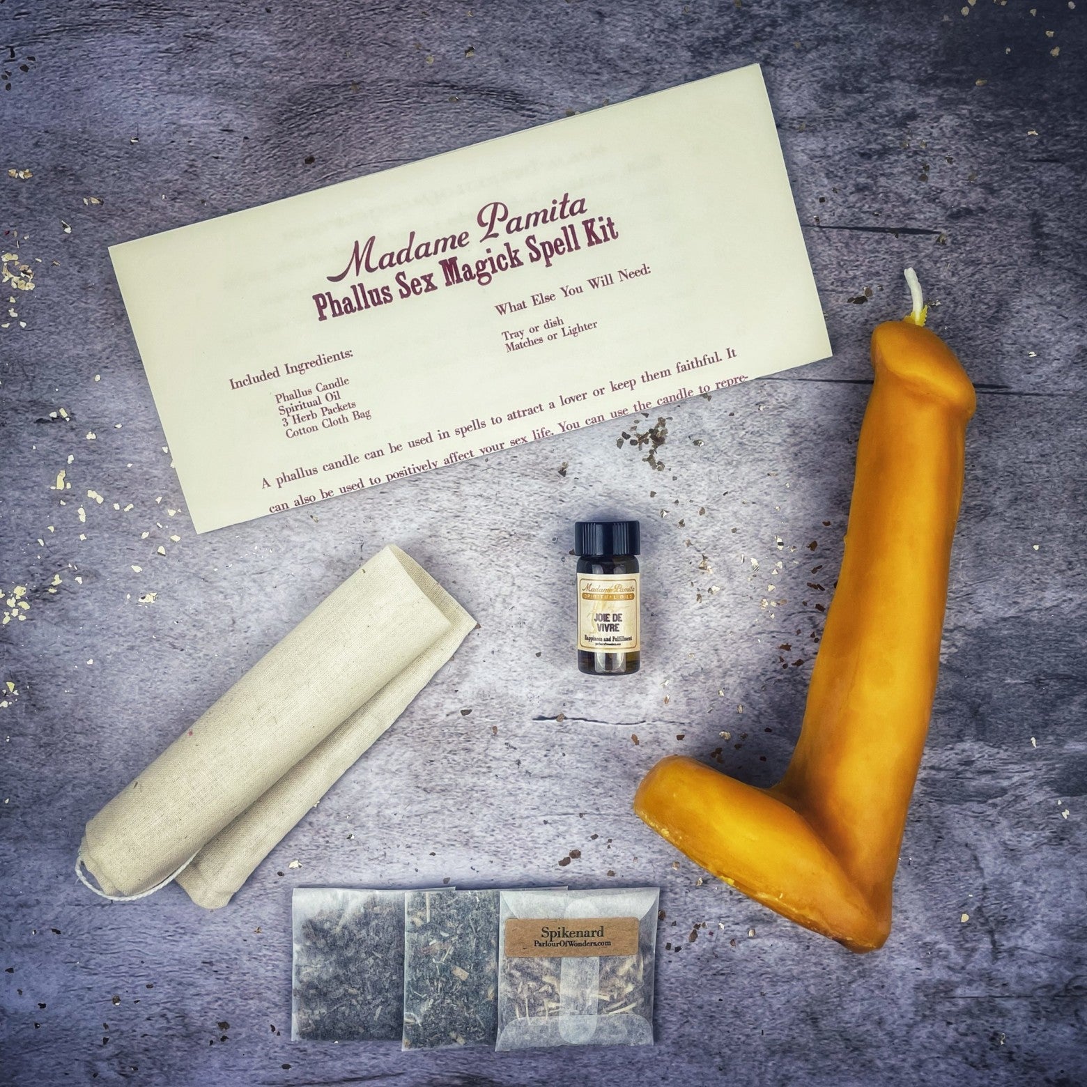 Phallus Sex Magick Candle Spell Kit
