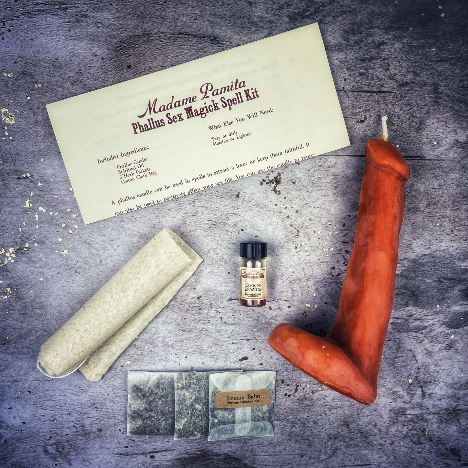 Phallus Sex Magick Candle Spell Kit