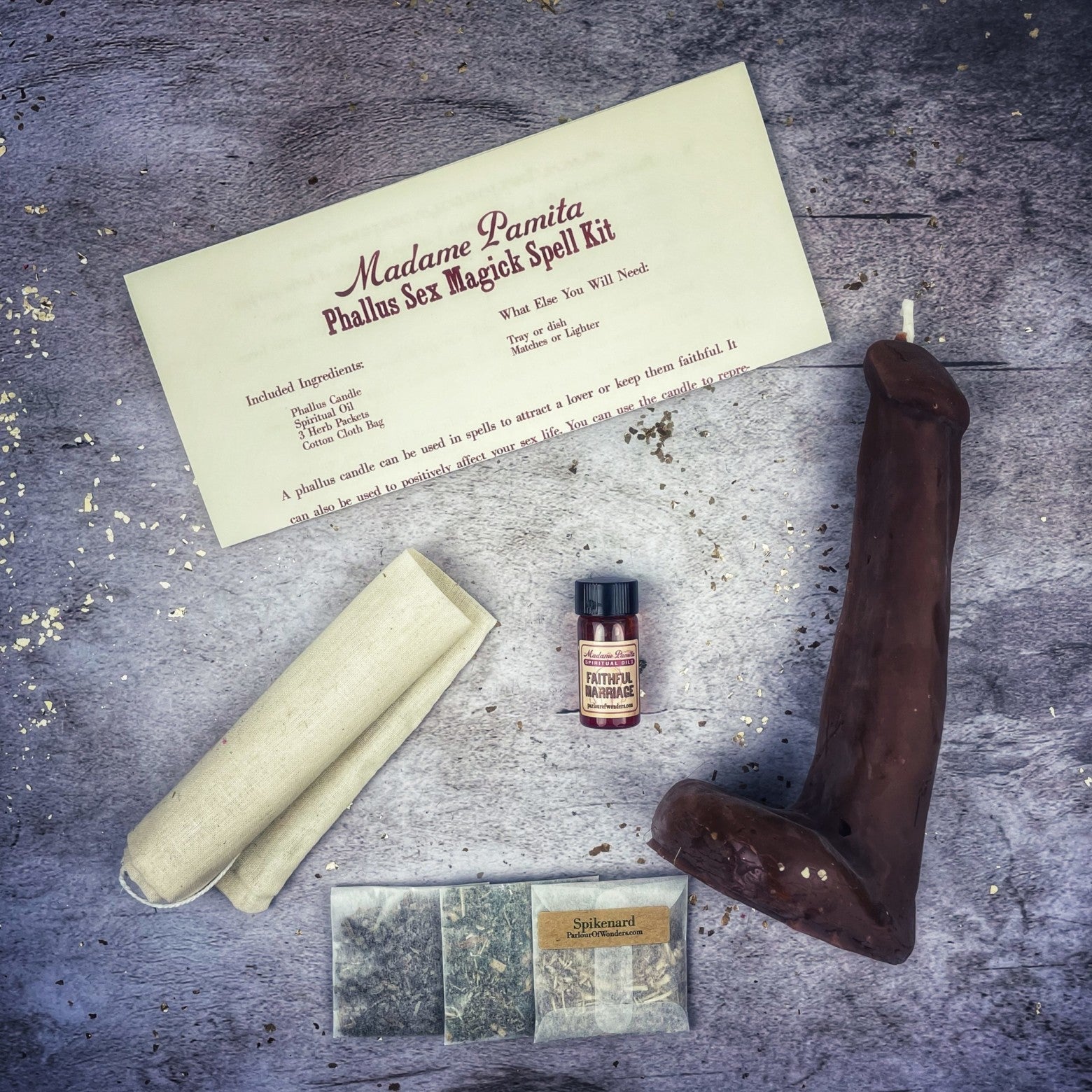 Phallus Sex Magick Candle Spell Kit