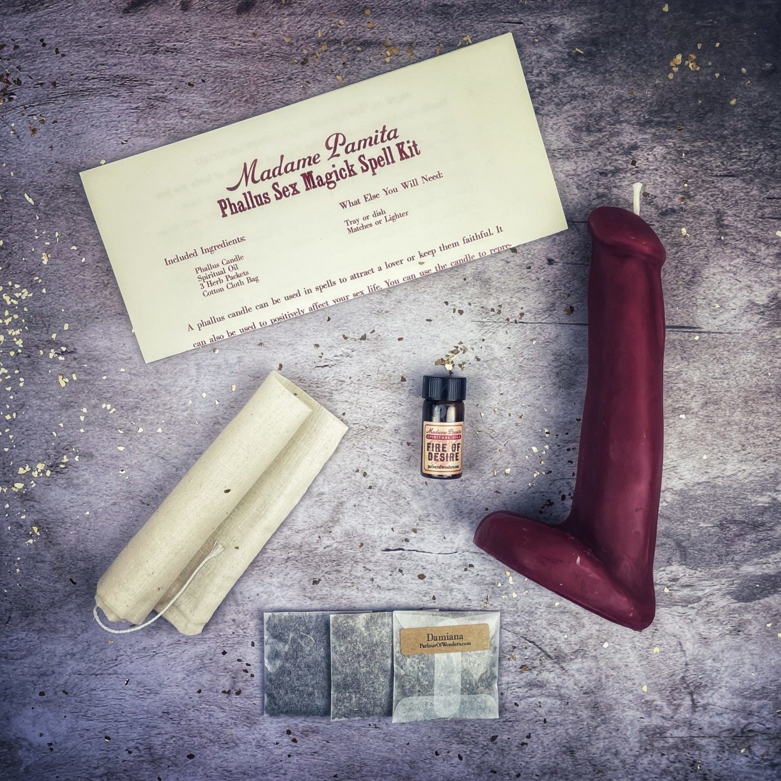 Phallus Sex Magick Candle Spell Kit