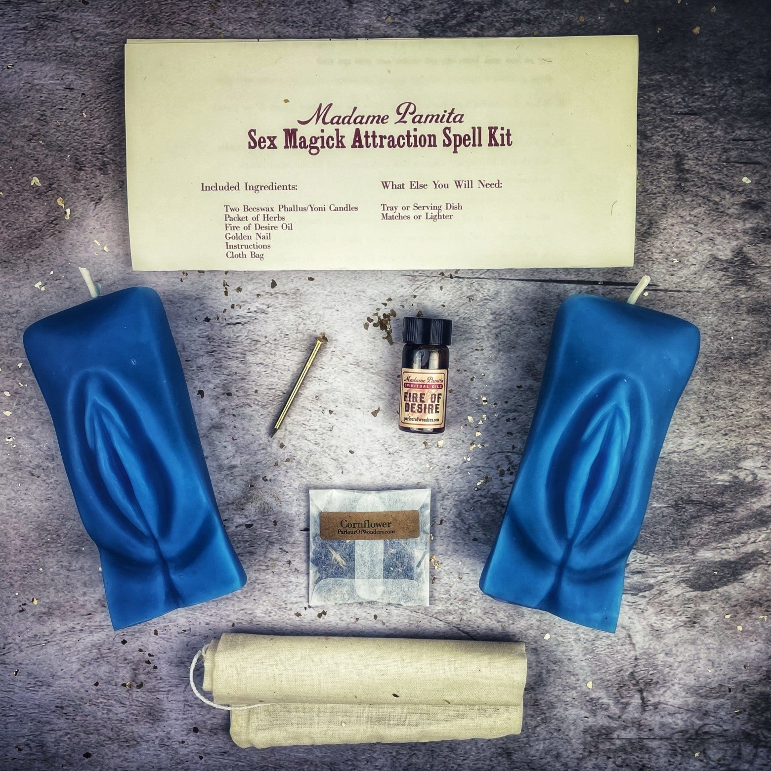 Sex Magick Candle Spell Kit - Yoni/Yoni