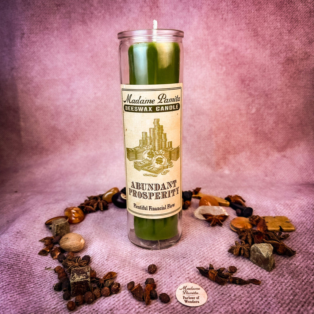 Madame Pamita Abundant Prosperity Beeswax Vigil Candle