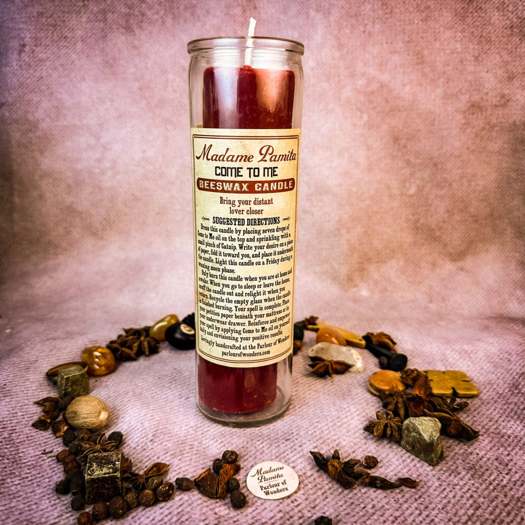 Madame Pamita Come to Me Beeswax Vigil Candle