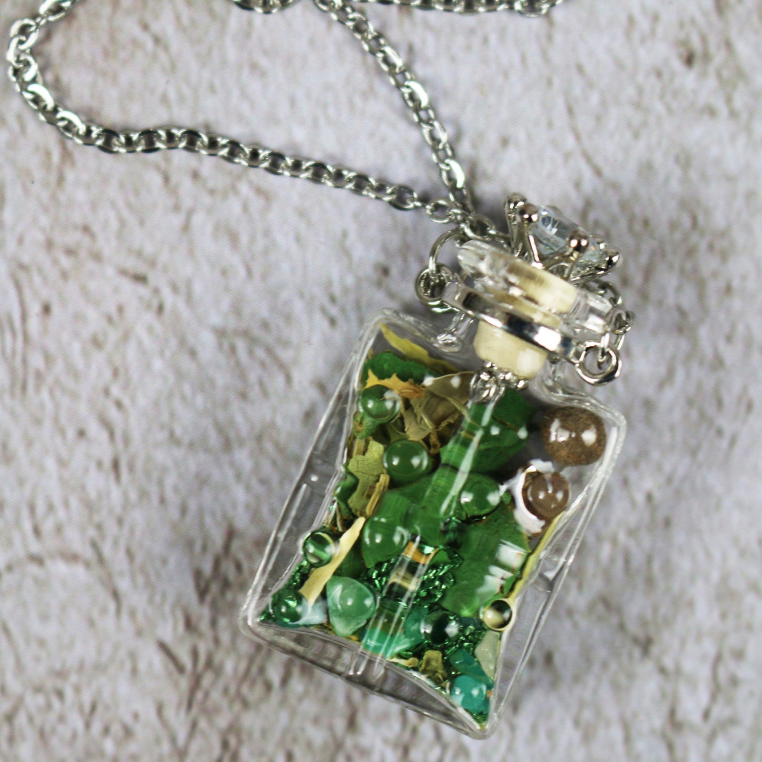 Custom Spell Bottle Necklace