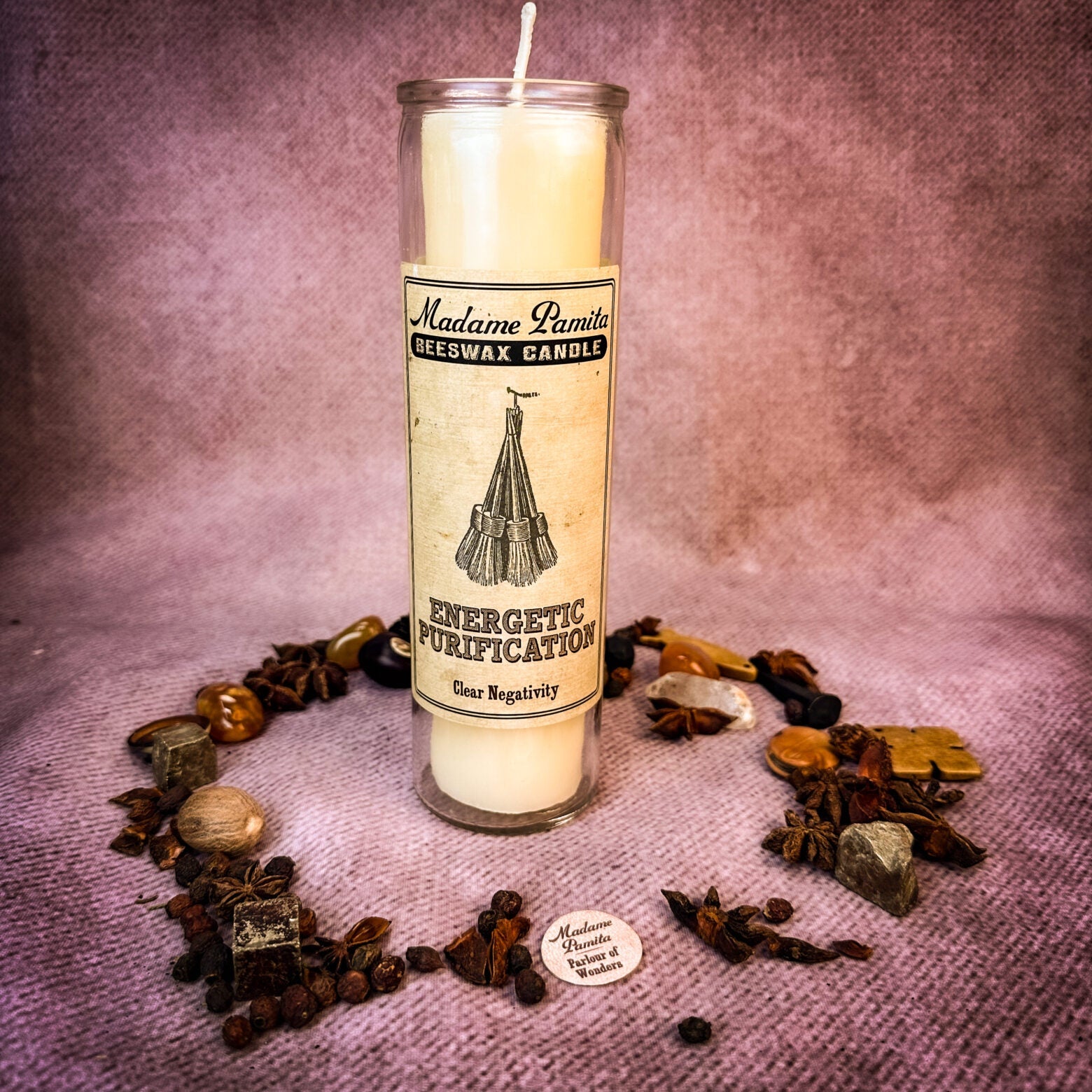 Madame Pamita Energetic Purification Beeswax Vigil Candle