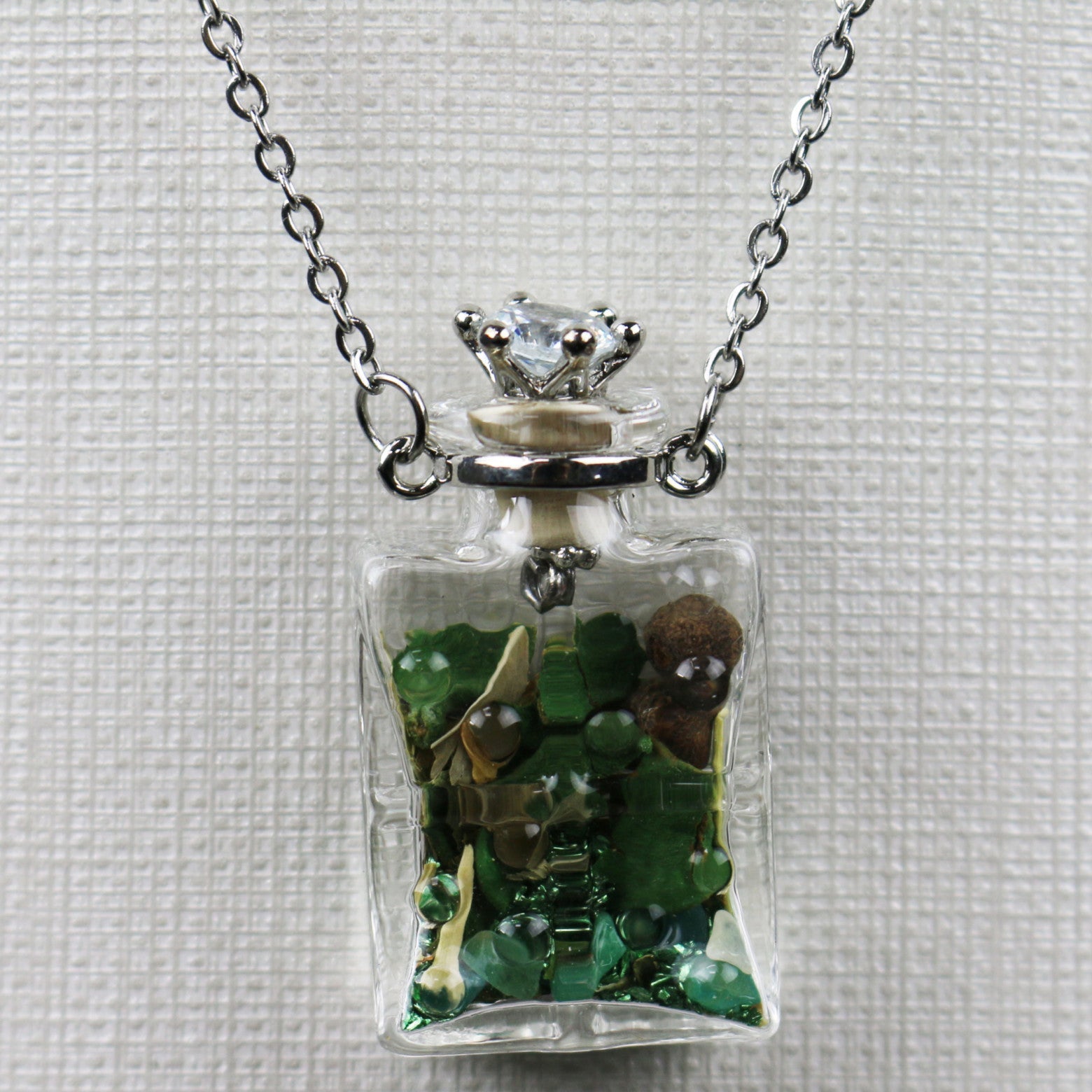 Glass Spell Bottle Necklace
