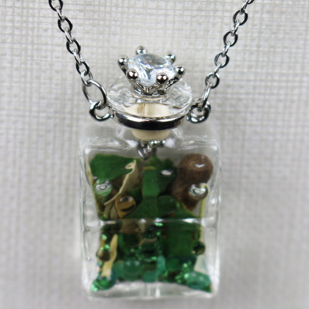 Glass Spell Bottle Necklace