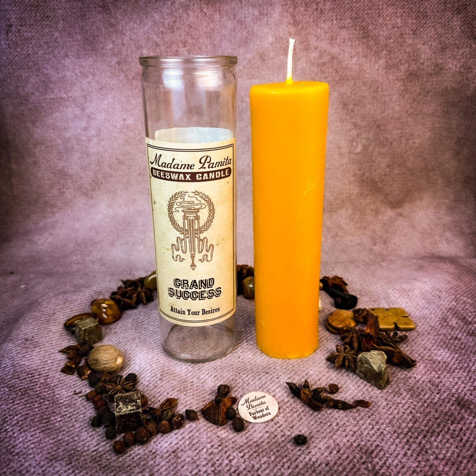 Madame Pamita Grand Success Beeswax Vigil Candle
