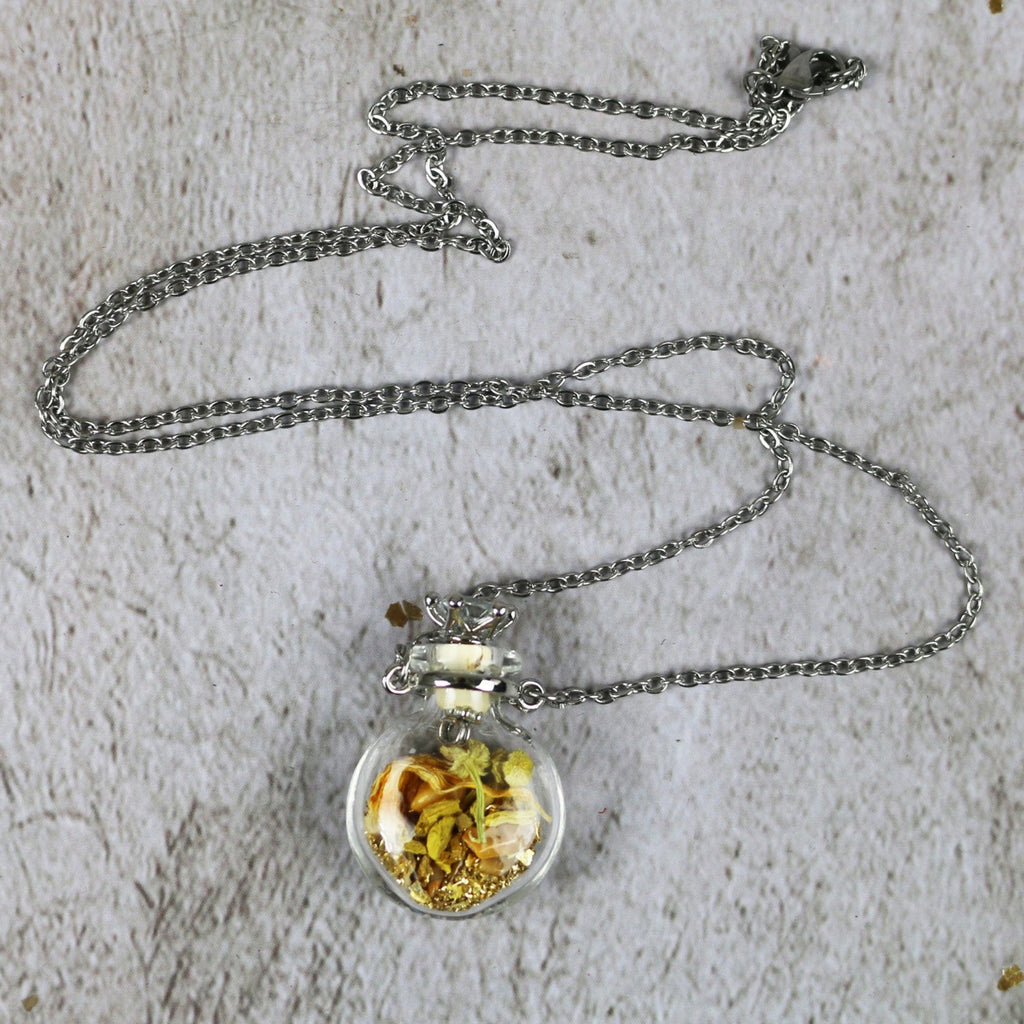 Glass Spell Bottle Necklace