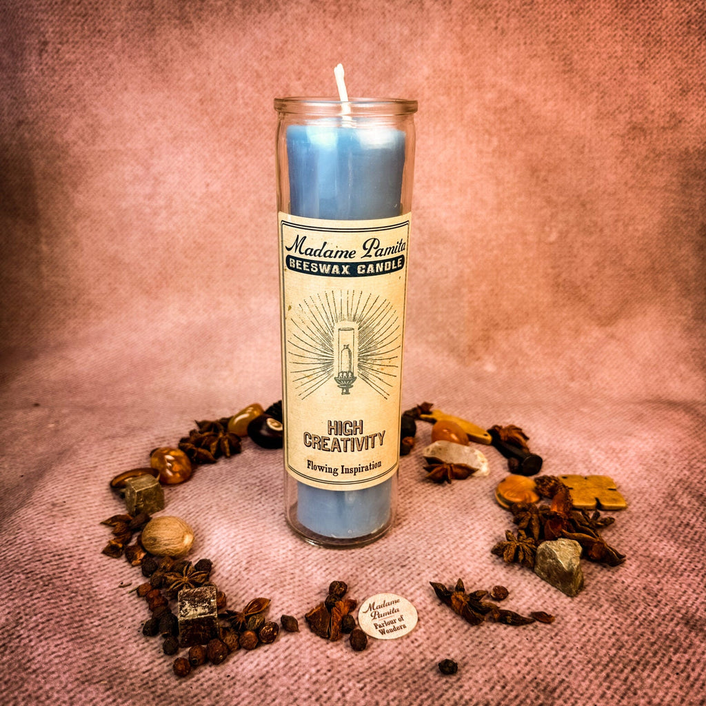 Madame Pamita High Creativity Beeswax Vigil Candle