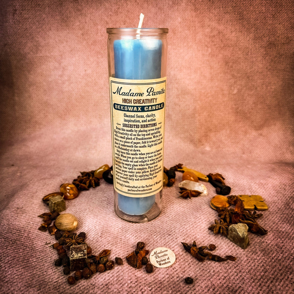 Madame Pamita High Creativity Beeswax Vigil Candle