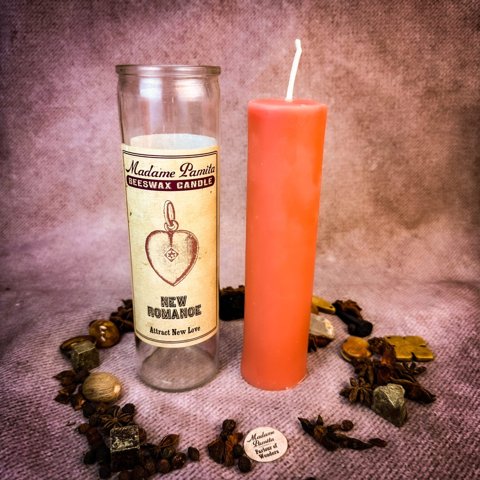 Madame Pamita New Romance Beeswax Vigil Candle