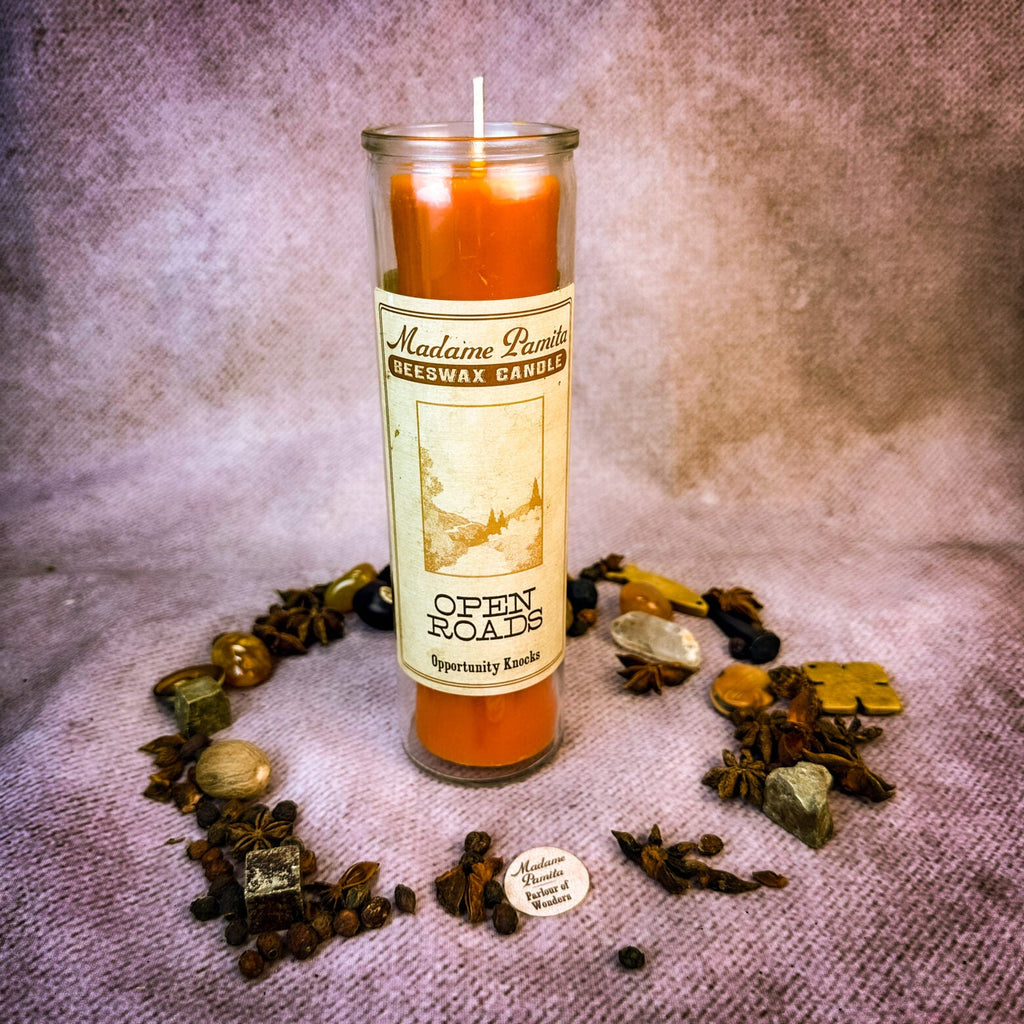 Madame Pamita Open Roads Beeswax Vigil Candle