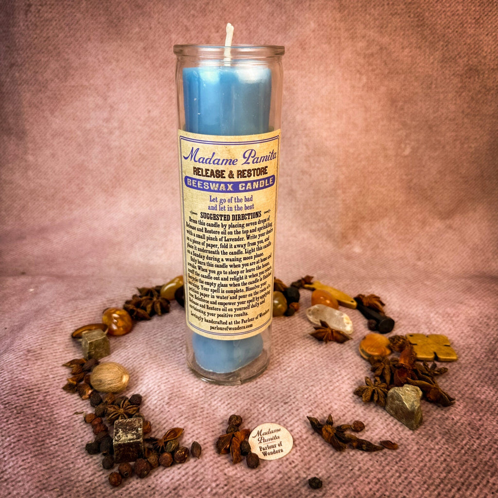 Madame Pamita Release and Restore Beeswax Vigil Candle