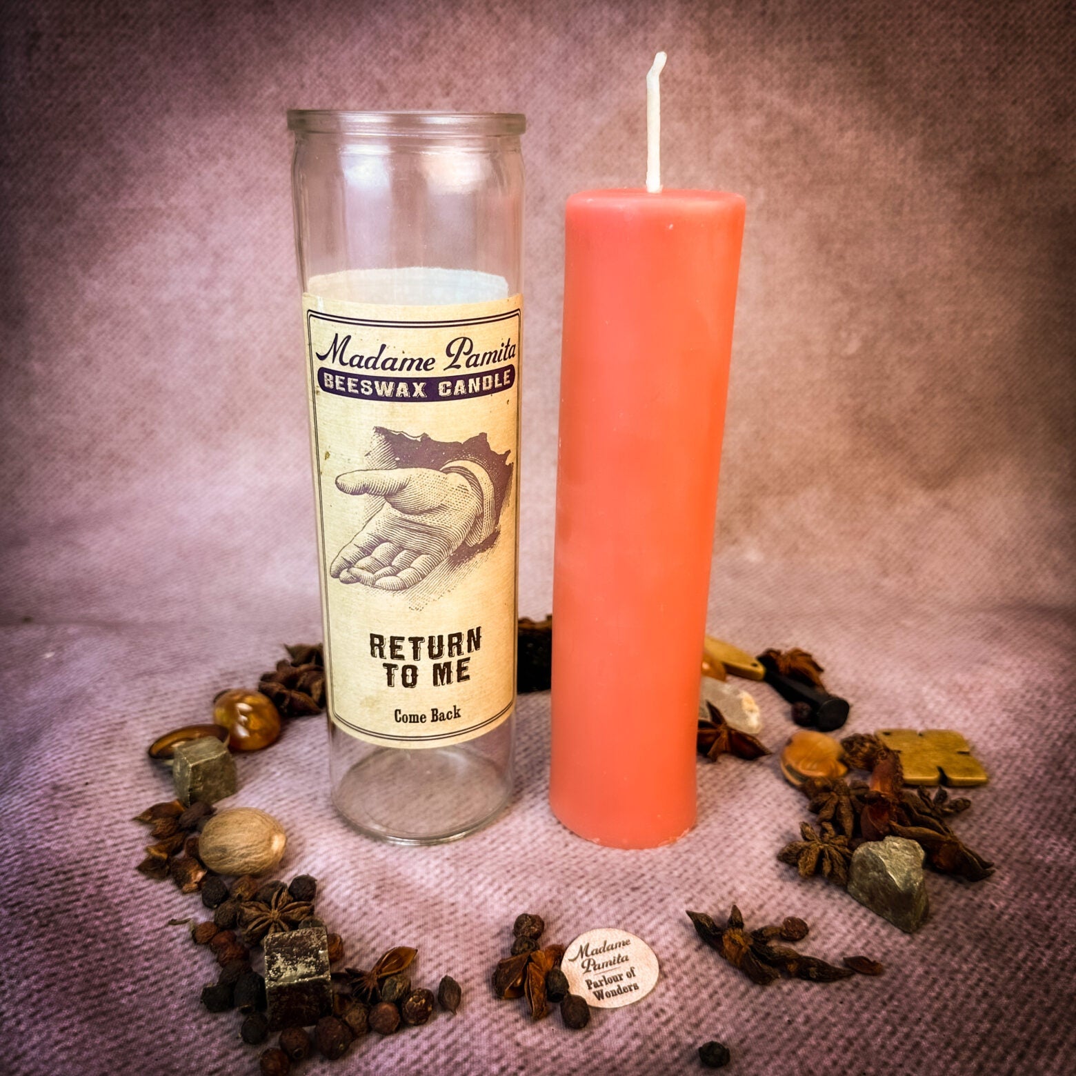 Madame Pamita Return to Me Beeswax Vigil Candle