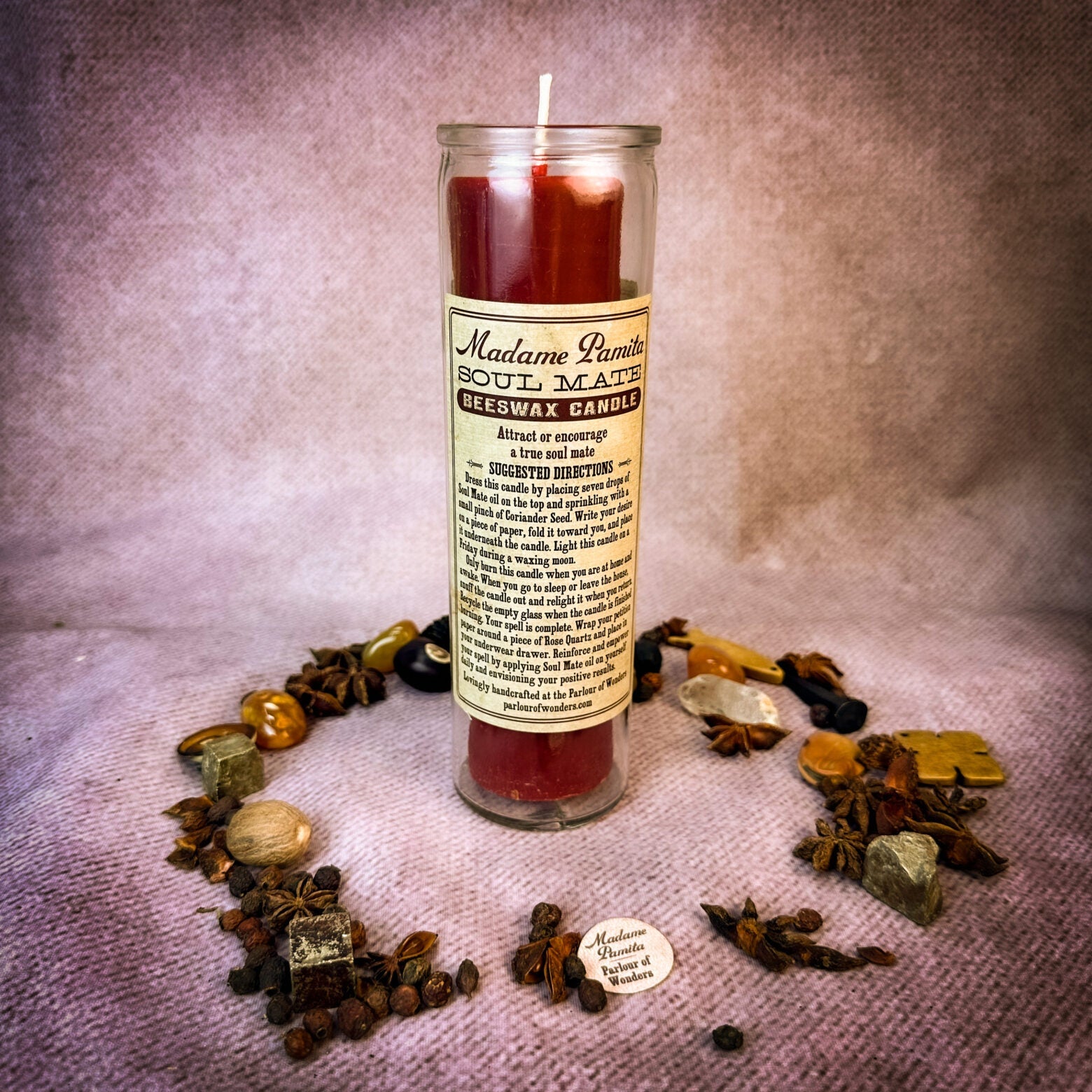 Madame Pamita Soul Mate Beeswax Vigil Candle